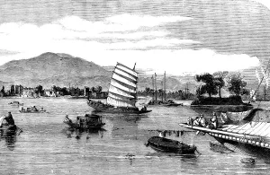 Clothes Line Prints: The City of Canton - from the Island of Honan - from a sketch by our special artist