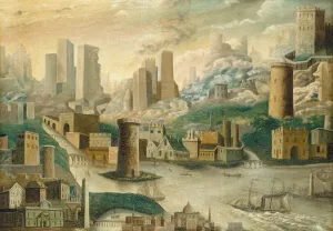 Towers Prints: A City of Fantasy, mid 19th century. Creator: Unknown