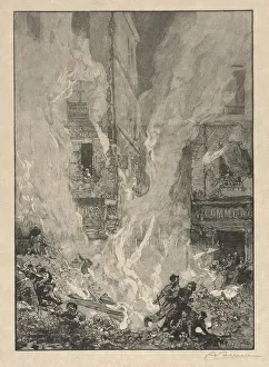 [City Fire]. Creator: Auguste Louis Lepere (French, 1849-1918)
