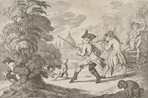 Bunbury Collection: City Foulers-Mark!, 1799. 1799. Creator: Thomas Rowlandson