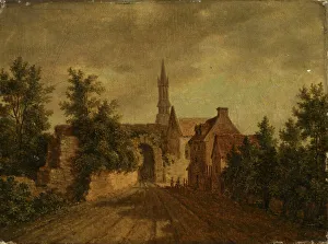 Senlis Hauts De France France Prints: The city gate, Senlis, 1700-1799. Creator: I.M