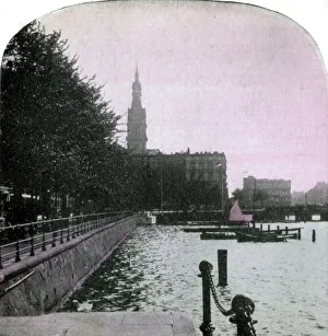 Images Dated 18th January 2008: City Hall and the Alster, Hamburg, Germany, late 19th century