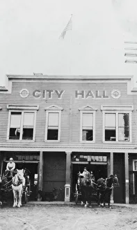 Nome Alaska United States Prints: City Hall, between c1900 and 1916. Creator: Unknown