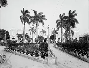 City Hall from the plaza, Matanzas, Cuba, c1904. Creator: Unknown