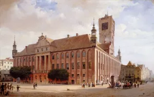 Town Hall Gallery: City Hall at Thorn, 1848. Creator: Eduard Gaertner
