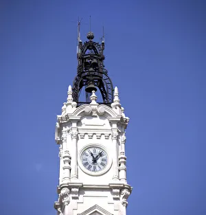 Images Dated 4th April 2014: City Hall of Valencia, clock detail