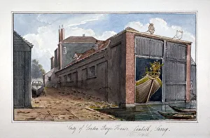 City of London Barge House, Bishops Walk, Lambeth, London, 1825. Artist: G Yates