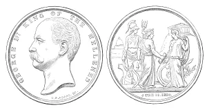 Athene Prints: City of London Medal to commemorate the visit of the King of Greece