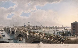 Joseph Constantine Prints: City of London from the South, 1802. Artist: Joseph Constantine Stadler