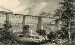 Chimneys Prints: City of Louisville, 1874. Creator: Edward Paxman Brandard