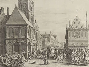 Town Hall Gallery: City magistrates taking leave of Marie de Medici before the town hall