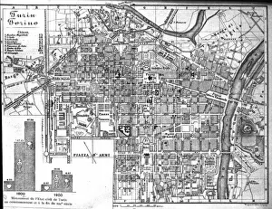Mapmaking Prints: City Map - Turin - Torino, 1900. Creator: Unknown