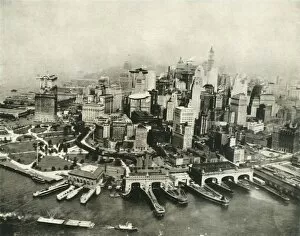 Urbanisation Gallery: The City of New York as seen from the air, 1936. Creator: Unknown