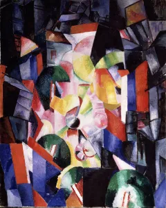 Rhythm Gallery: The City at Night, 1915. Artist: Exter, Alexandra Alexandrovna (1882-1949)