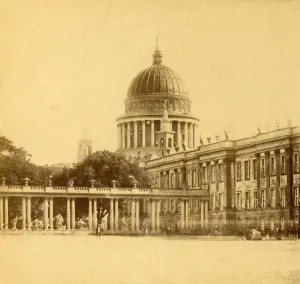 Protestant Prints: The City Palace and St. Nicholas Church, Potsdam, Germany, c1900. Creator: Unknown