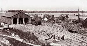 Supplies Gallery: City Point, Virginia. James River, 1864. Creator: Andrew Joseph Russell