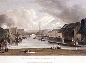 Canal Prints: City Road, Finsbury, London, 1822