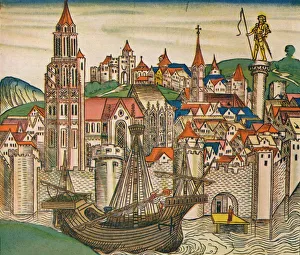 Edward Keble Gallery: The City of Treviso with a Carrack, 1493