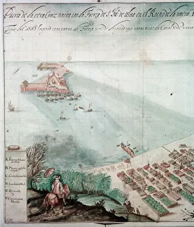 Mexican Prints: City of Veracruz, Mexico, 17th century