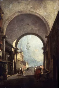 Fr Guardi Prints: City View, 1770s. Artist: Francesco Guardi