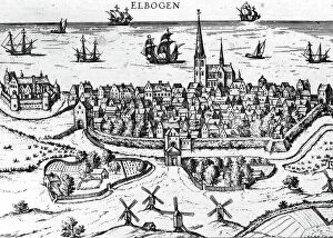 Cityscape Collection: City view of Malmo from Samuel von Pufendorf's 'De rebus a Carolo Gustavo gestis', pub.1696