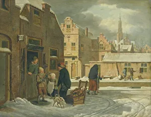 Snowy Prints: City View in the Winter, 1790-1813. Creator: Dirk Jan van der Laan