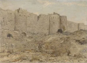 Imposing Prints: City wall in India, 1898-1900. Creator: Marius Bauer