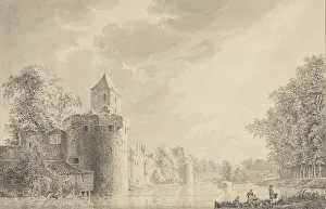 Utrecht Utrecht Netherlands Prints: The City Walls of Utrecht by the Plompetoren, 1763. Creator: Paulus van Liender