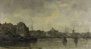 Maris Jacob Henricus Prints: Cityscape, 1898. Creator: Jacob Henricus Maris