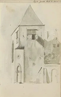Johannes Huibert Prins Prints: Cityscape at the Grote Kerk in Hoorn, c.1783-c.1797. Creator: Johannes Huibert Prins