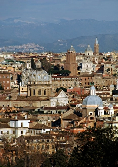 Cityscape from the Piazza Garibaldi, Rome, Italy, 2009. Creator: LTL