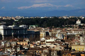 Cityscape from the Piazza Garibaldi, Rome, Italy, 2009. Creator: LTL