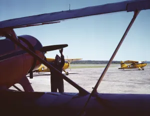 Civil Air Patrol Base, Bar Harbor, Maine, 1943. Creator: John Collier