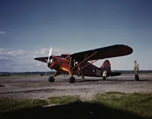 Civil Air Patrol Base, Bar Harbor, Maine, 1943. Creator: John Collier