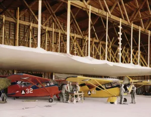 Civil Air Patrol Base, Bar Harbor, Maine, 1943. Creator: John Collier