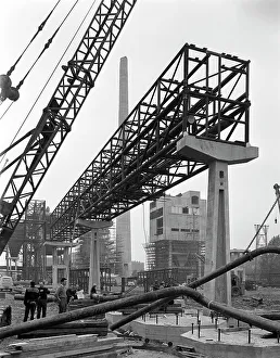 Under Construction Gallery: Civil engineers on the site of Coleshill Gas Works, Warwickshire, 1962