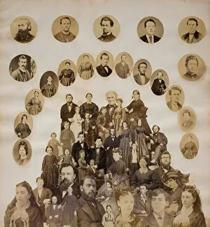 Portraits Gallery: Civil War Collage, c. 1860 / 70. Creator: Unknown