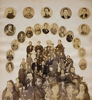 Images Dated 21st October 2021: Civil War Collage, c. 1860 / 70. Creator: Unknown