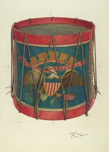 Emblem Prints: Civil War Drum, 1939-1940. Creator: Wayne White