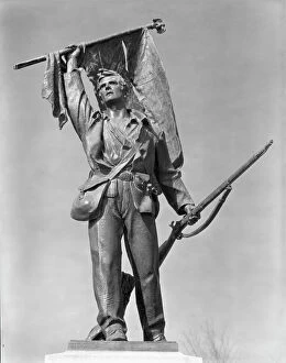 Statues Collection: Civil War monument, Vicksburg, Mississippi, 1936. Creator: Walker Evans