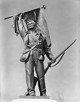 Evans Walker Prints: Civil War monument, Vicksburg, Mississippi, 1936. Creator: Walker Evans