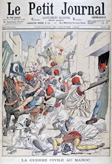 Door Frame Gallery: Civil war in Morocco, 1903