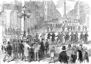 Street Lamp Prints: The Civil War in Paris: the rue de la Paix and Place Vendome guarded by the insurgents