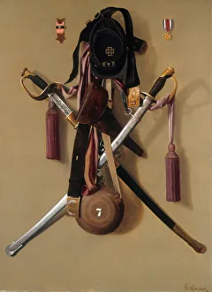 Tassels Prints: Civil War Regalia of Major Levi Gheen McCauley, 1887. Creator: George Cope