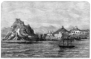 The Civil War in Spain: Aguilas, visited with requisitions by the insurgents of Carthagena, 1873. Creator: Unknown