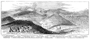 The Civil War in Spain:positions of the Carlist Lines...from the battery of San Lorenzo, 1874. Creator: Unknown
