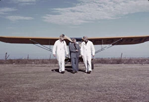 Airfield Collection: Civilian pilot training school, returning from practice... Meacham Field, Fort Worth, Tex. 1942