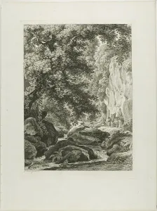 A Civita Castellana, from Malerisch Radierte Prospekte aus Italien, 1793. Creator: Johann Christian Reinhart