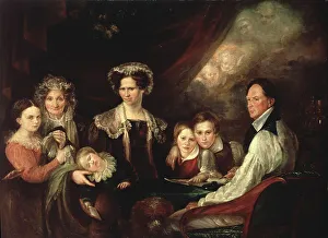 Finnberg Gustaf Vilhelm Prints: C.J. Lagercrantz, Assessor, and his Family
