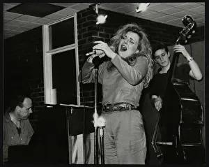 Hertfordshire Gallery: Claire Martin making her first appearance at The Fairway, Welwyn Garden City, Hertfordshire, 1991